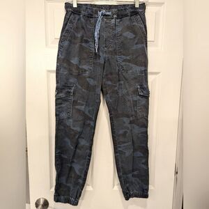 Sundry Anthropologie elastic waist Camouflage Casual cargo Pant joggers Women S